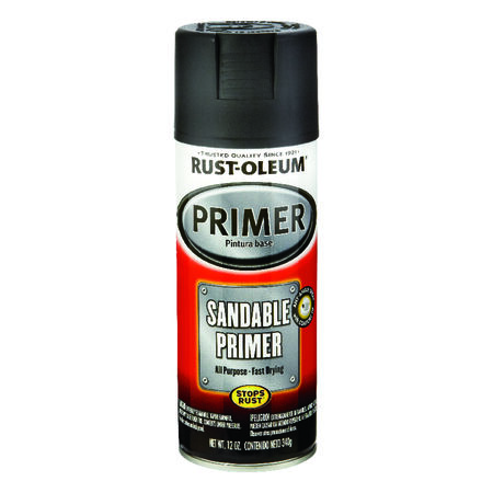 Rust-Oleum Automotive Flat Black Automotive Sandable Primer Spray 12 oz