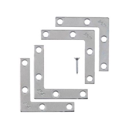 Ace 2 in. H X 2.75 in. W X 2 in. D Zinc Flat Corner Brace