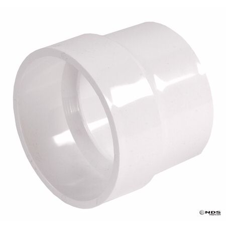 NDS Schedule 35 4 in. Hub each X 4 in. D Hub PVC Adapter 1 pk