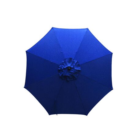 Living Accents 9 ft. Tiltable Navy Blue Market Umbrella