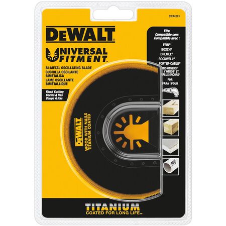 DeWalt Universal Fitment Titanium Flush Cut Round Oscillating Blade 1 Piece