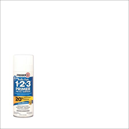 Zinsser Bulls Eye 123 Bright White Smooth Oil-Based Alkyd Resin Spray Primer and Sealer 13 oz