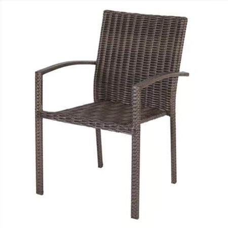 Living Accents Brown Steel Frame Chair