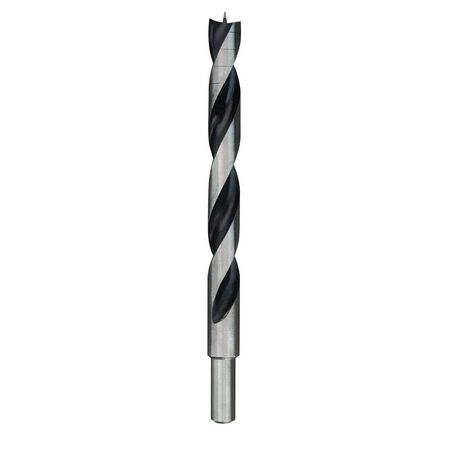 Milwaukee 1/2 in. X 6 in. L High Speed Steel Brad Point Bits Drill Bit Round Shank 1 pc