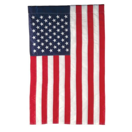 Double Sided House Flag, 44 in L, 28 in W, 0.1 in Thick, Nylon