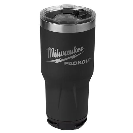 Milwaukee 48-22-8393B PACKOUT 30oz Durable Twist Lock Tumbler - Black