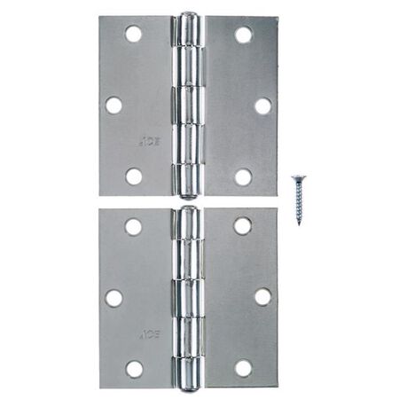Ace 3-1/2 in. L Zinc-Plated Broad Hinge 2 pk