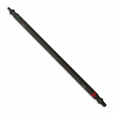 Rack-A-Tiers #1 Green and #2 Red Robertson Square Double Ended Impact Bit 4 in.