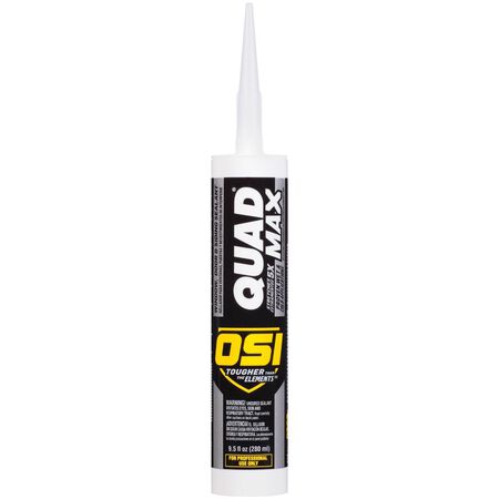 OSI Quad Max Black Silicone Door/Siding/ Window Caulk Sealant 9.5 oz