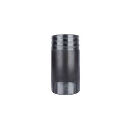 STZ Industries 1-1/2 in. MIP each x 1-1/2 in. D MIP Black Steel 3 in. L Nipple