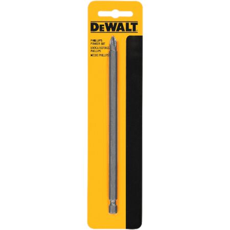 DeWalt Phillips #3 X 6 in. L Screwdriver Bit Heat-Treated Steel 1 pc