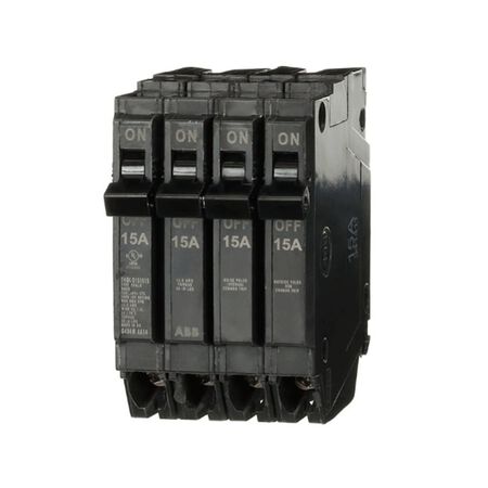 ABB 15-amp/15-amp/15-amp 4 -Pole Quad Circuit Breaker