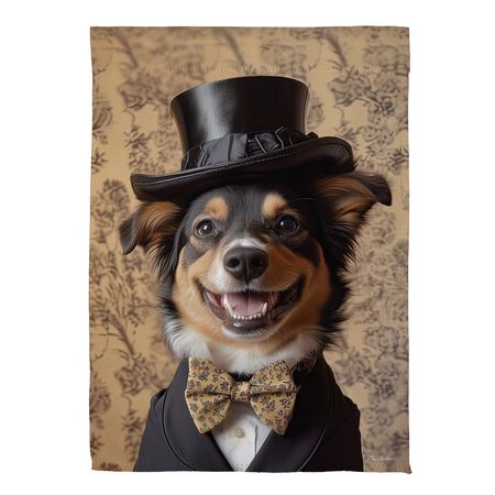 Evergreen Sir Barkley Suede Garden Flag