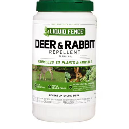 Liquid Fence Animal Repellent Granules For Deer and Rabbits 32 oz.