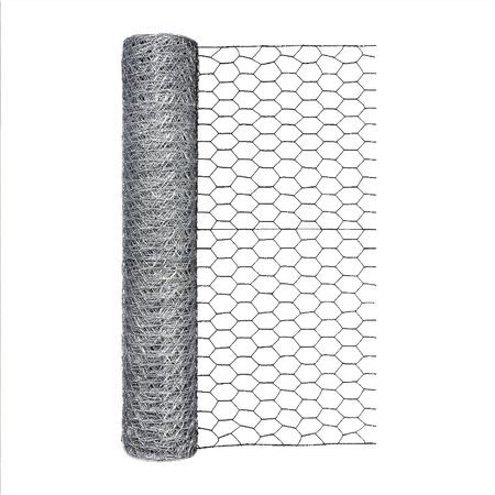 Garden Craft 24 in. H X 50 ft. L 20 Ga. Silver Poultry Netting