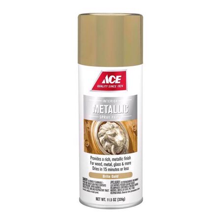 Ace Metallic Brite Gold Spray Paint 11.5 oz