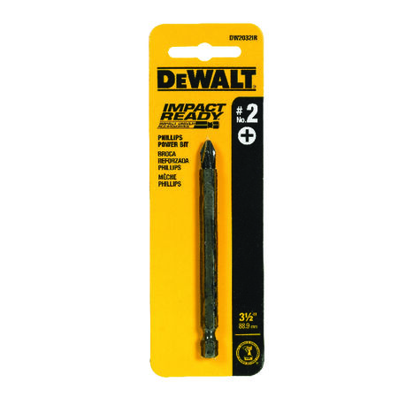 DeWalt FlexTorq Phillips #2 X 3-1/2 in. L Power Bit Steel 1 pc