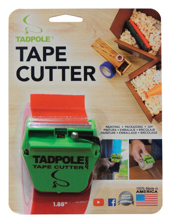 Tadpole 2 in. W X 2 in. L Tape Cutter Green