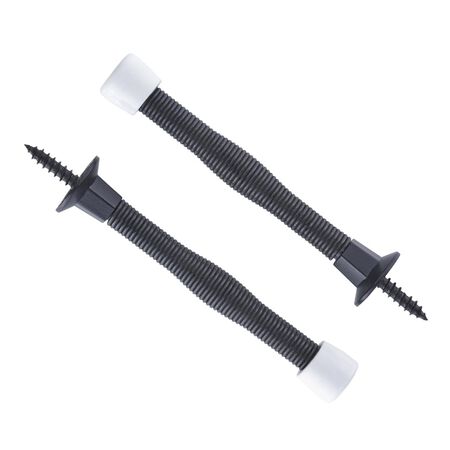 Ace 3 in. W Metal Oil Rubbed Bronze Bronze Spring Door Stop Mounts to door and wall 0 in.