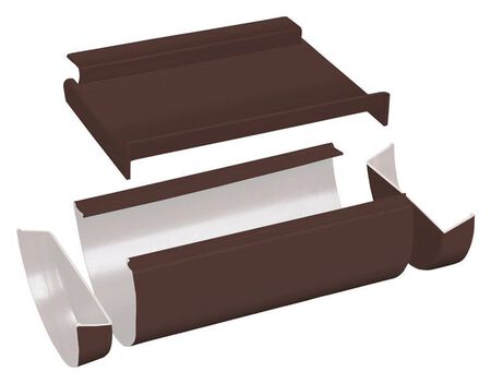 Gutter Vinyl Fsc Brkt Hdn Brown
