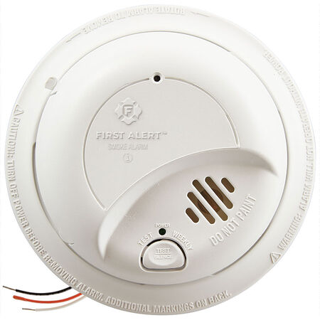 BRK Hard-Wired w/Battery Back-up Ionization Smoke/Fire Detector