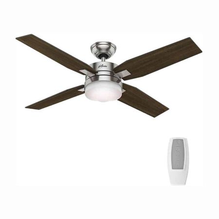 Mercado 50" LED Indoor Brushed Nickel Ceiling Fan with Light and Universal Remote