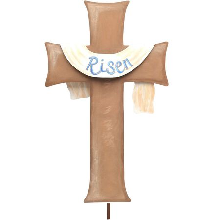 Natural Cross with Risen Sash