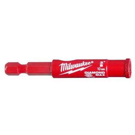 Milwaukee Diamond Max 3/8 in. Diamond Grit Glass, Porcelain, Tile, and Stone Hole Saw 1 pc