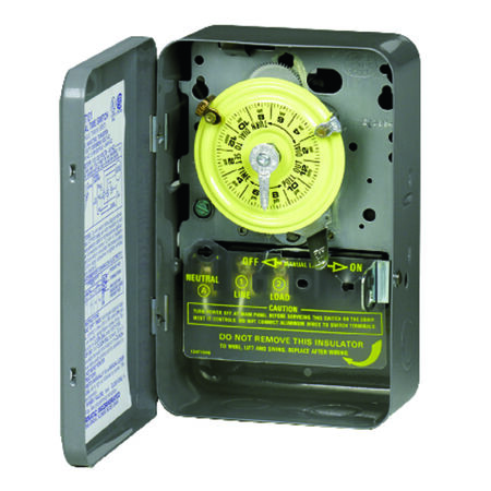 Intermatic Indoor Mechanical Time Switch 120 V Gray