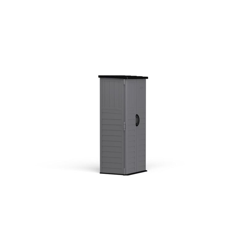 Suncast 2 ft. x 2 ft. Plastic Vertical Storage Shed with ...