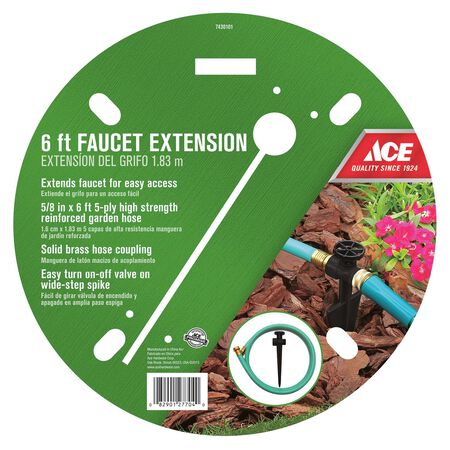 Ace 5/8 in. D X 6 ft. L Medium Duty Faucet Hose Extender