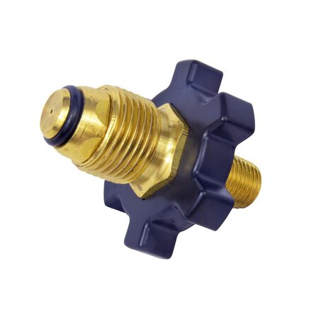 Mr. Heater 9/16 in. D Brass Restricted Flow Soft Nose P.O.L. Cylinder Adapter