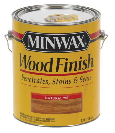 Minwax Wood Finish Transparent Oil-Based Wood Stain Natural 1 gal.