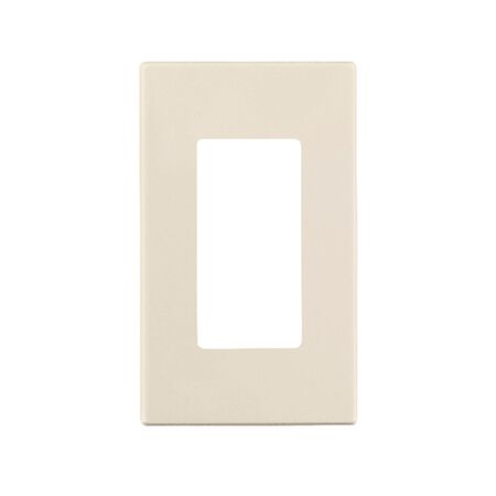 Leviton Almond 1 gang Polycarbonate Decorator Wall Plate 1 pk