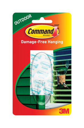 3M Command Large Outdoor Window Hook 3-3/8 in. L Plastic 4 lb. 1 pk