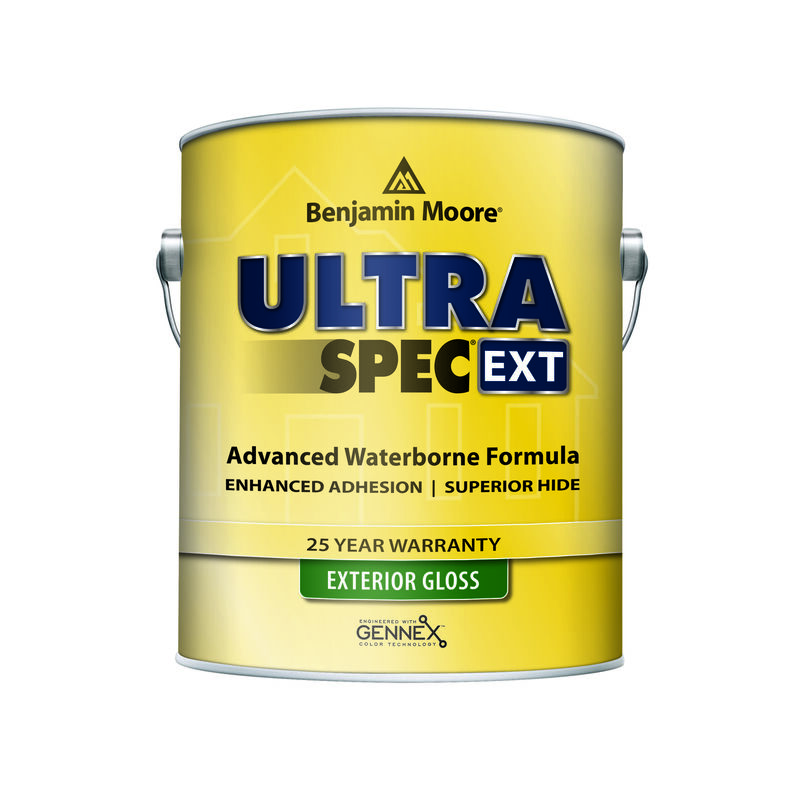 Benjamin Moore Ultra Spec Gloss White WaterBased Exterior Paint and