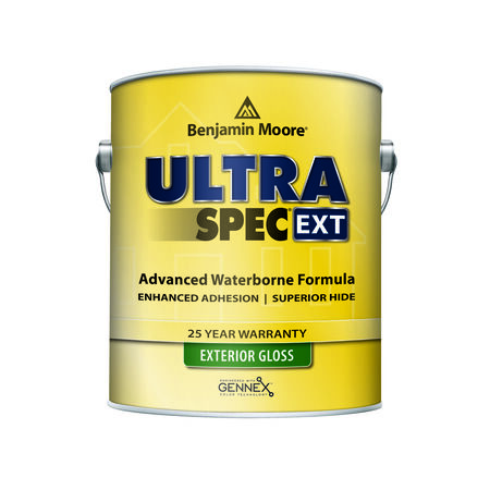 Benjamin Moore Ultra Spec Gloss White Water-Based Exterior Paint and Primer Exterior 1 gal