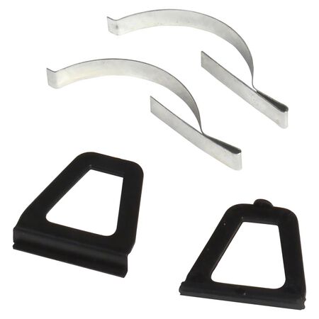 Phifer Wire Black Aluminum 3 in. W X 6 in. L Pull Tab with Corner Springs 2 pk