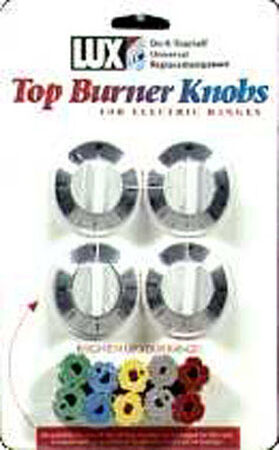 Lux Chrome Replacement Top Burner Knobs