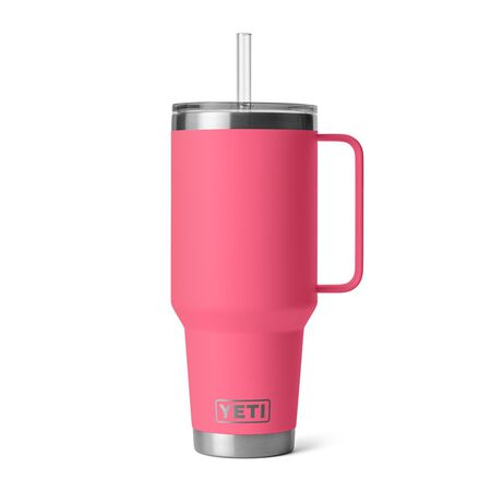 YETI Rambler 42 oz Tropical Pink BPA Free Straw Mug Straw Mug
