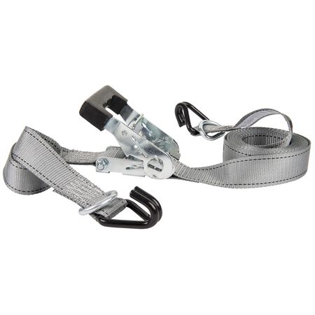 Keeper 1.5 in. W X 14 ft. L Gray Tie Down w/Ratchet 1000 lb 1 pk