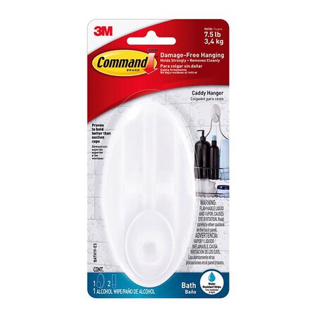 3M Command Large Plastic Caddy Hanger 5 in. L 1 pk