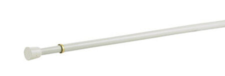 Kenney Round Tension Rod 48 in. L Off White