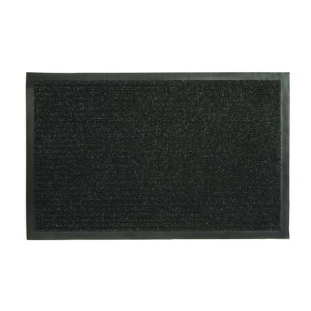 Sports Licensing Solutions 18 in. W X 28 in. L Black Ribbed Polypropylene Utility Mat