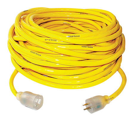 Yellow Jacket Outdoor 50 ft. L Yellow Extension Cord 10/3 SJTW