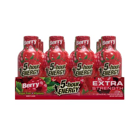 5-hour Energy Extra Strength Sugar Free Berry Energy Shot 1.93 oz