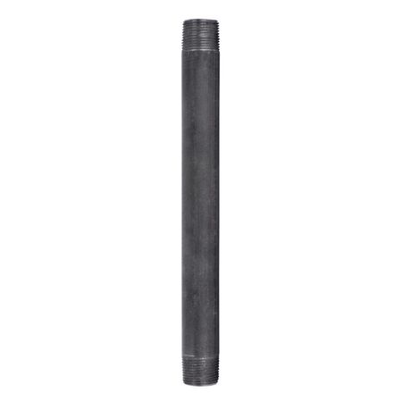 STZ Industries 3/4 in. MIP each X 3/4 in. D MIP Black Steel 10 in. L Nipple