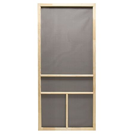 Precision 80-1/2 in. H X 32 in. W Dogwood Natural Wood Wood Screen Door Precision 80-1/2 in. H X 32 in. W Dogwood Natural Wood Wood Screen Door