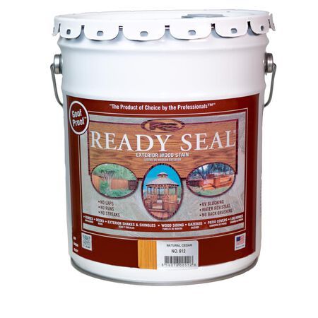 Ready Seal Goof Proof Semi-Transparent Natural Cedar Oil-Based Penetrating Wood Stain/Sealer 5 gal
