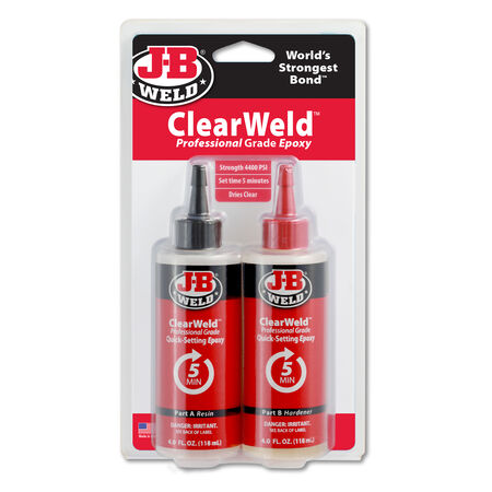 J-B Weld Clear Weld High Strength Epoxy 8 oz